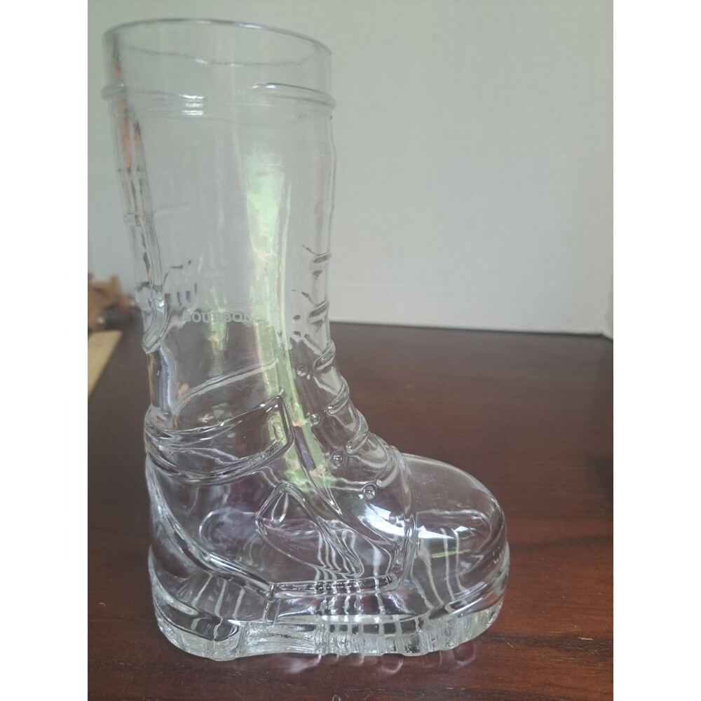 2009 Wild Turkey Bourbon Boot Campaign Military Combat Boot Shape Glass Mug
